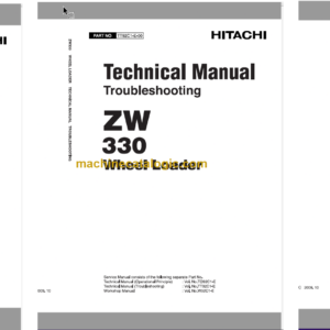 Hitachi ZW330 Wheel Loader Technical and Workshop Manual