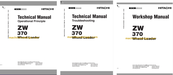 Hitachi ZW370 Wheel Loader Technical and Workshop Manual