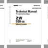 Hitachi ZW550-5B Wheel Loader Technical and Workshop Manual