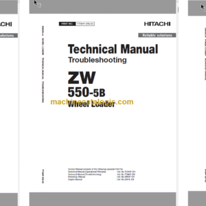 Hitachi ZW550-5B Wheel Loader Technical and Workshop Manual