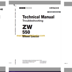 Hitachi ZW550 Wheel Loader Technical and Workshop Manual