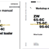 Hitachi ZW65-6C ZW75-6C ZW95-6C Wheel Loader Technical and Workshop Manual