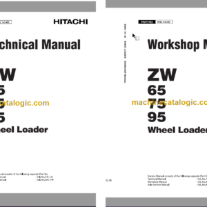 Hitachi ZW65 ZW75 ZW95 Wheel Loader Technical and Workshop Manual