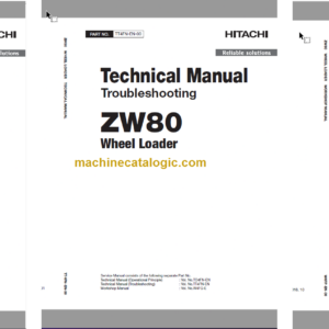 Hitachi ZW80 Wheel Loader Technical and Workshop Manual