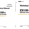 Hitachi ZX10U-6 Hydraulic Excavator Technical and Workshop Manual