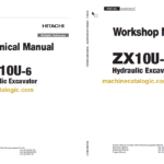 Hitachi ZX10U-6 Hydraulic Excavator Technical and Workshop Manual