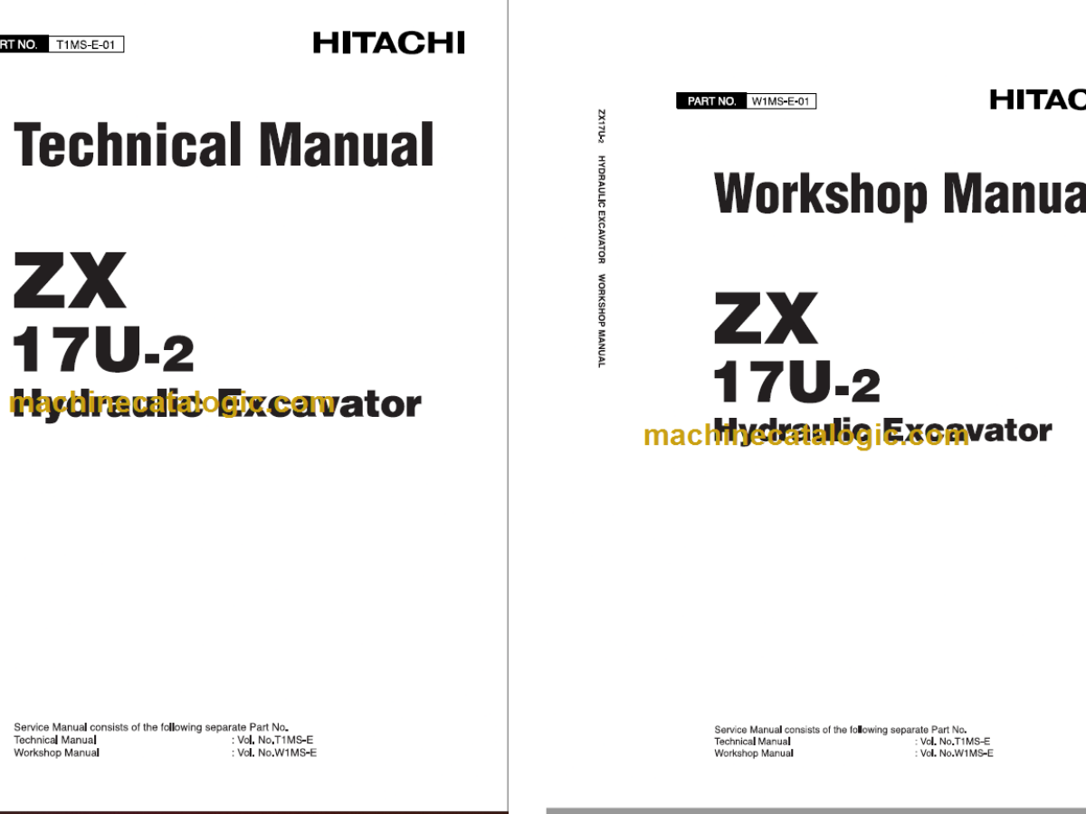 Hitachi ZX17U-2 Hydraulic Excavator Technical and Workshop