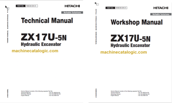 Hitachi ZX17U-5N Hydraulic Excavator Technical and Workshop Manual