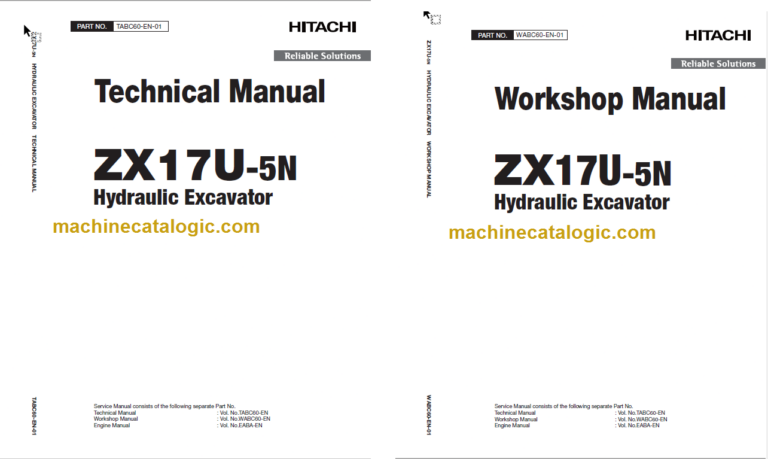 Hitachi ZX17U-5N Hydraulic Excavator Technical and Workshop Manual