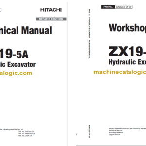 Hitachi ZX19-5A Hydraulic Excavator Technical and Workshop Manual