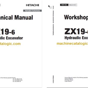 Hitachi ZX19-6 Hydraulic Excavator Technical and Workshop Manual