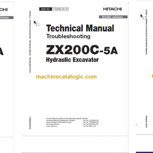 Hitachi ZX200C-5A Wheel Loader Technical and Workshop Manual