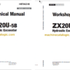 Hitachi ZX20U-5B Hydraulic Excavator Technical and Workshop Manual