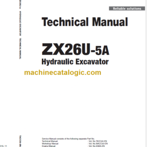 Hitachi ZX26U-5A Hydraulic Excavator Technical and Workshop Manual