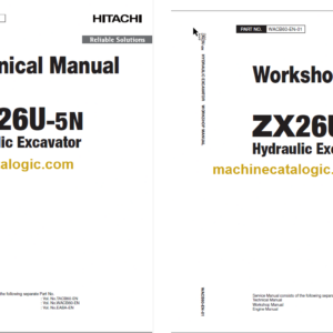 Hitachi ZX26U-5N Hydraulic Excavator Technical and Workshop Manual