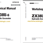 Hitachi ZX38U-6 Hydraulic Excavator Technical and Workshop Manual