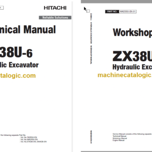 Hitachi ZX38U-6 Hydraulic Excavator Technical and Workshop Manual