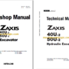 Hitachi ZX40U-2 ZX50U-2 Hydraulic Excavator Technical and Workshop Manual