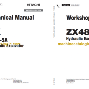 Hitachi ZX48U-5A Hydraulic Excavator Technical and Workshop Manual