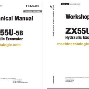 Hitachi ZX55U-5B Hydraulic Excavator Technical and Workshop Manual