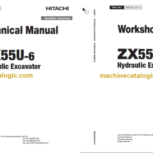 Hitachi ZX55U-6 Hydraulic Excavator Technical and Workshop Manual