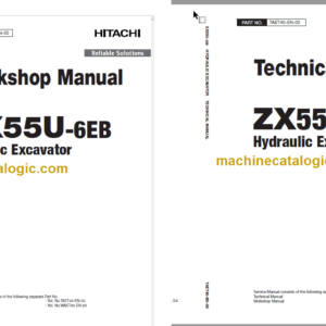 Hitachi ZX55U-6EB Electric Excavator Technical and Workshop Manual