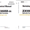 Hitachi ZX55USR-5A Hydraulic Excavator Technical and Workshop Manual