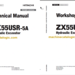 Hitachi ZX55USR-5A Hydraulic Excavator Technical and Workshop Manual