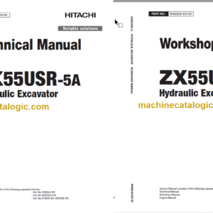 Hitachi ZX55USR-5A Hydraulic Excavator Technical and Workshop Manual