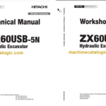 Hitachi ZX60USB-5N Hydraulic Excavator Technical and Workshop Manual