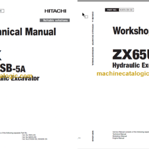 Hitachi ZX65USB-5A Hydraulic Excavator Technical and Workshop Manual