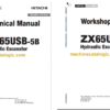 Hitachi ZX65USB-5B Hydraulic Excavator Technical and Workshop Manual