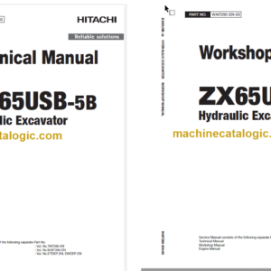 Hitachi ZX65USB-5B Hydraulic Excavator Technical and Workshop Manual