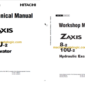 Hitachi ZX8-2 ZX10U-2 Hydraulic Excavator Technical and Workshop Manual