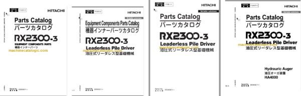 RX2300-3 Pile Driver Full Parts Catalog