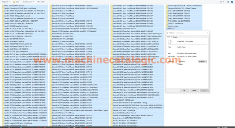 Sandvik Mining Machinery Spare Parts Manual