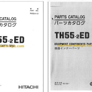 TH55-2ED Hydraulic Earth Drill Full Parts Catalog