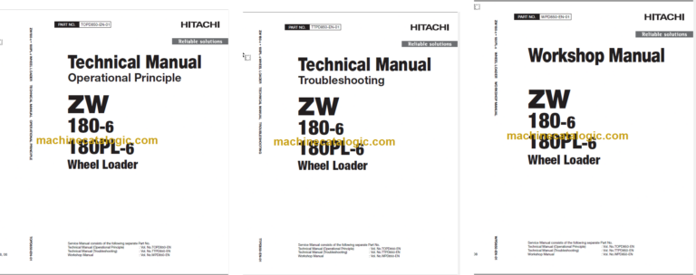 ZW180-6 ZW180PL-6 Technical and Workshop Manual