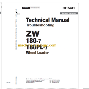 ZW180-7 ZW180PL-7 Technical and Workshop Manual