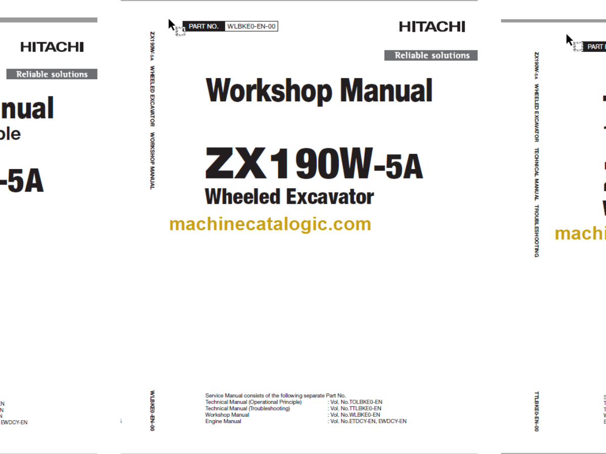 ZX190W-5A Technical and Workshop Manual – Machine Catalogic