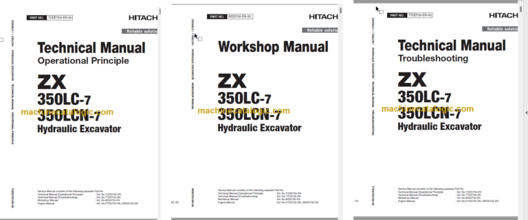 ZX350LC-7 ZX350LCN-7 Technical and Workshop Manual