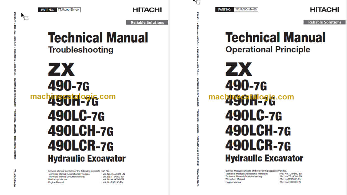 ZX490-7 Technical Manual (Operation Principle Troubleshooting 