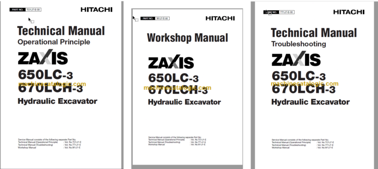 ZX650LC-3 ZX670LCH-3 Technical and Workshop Manual