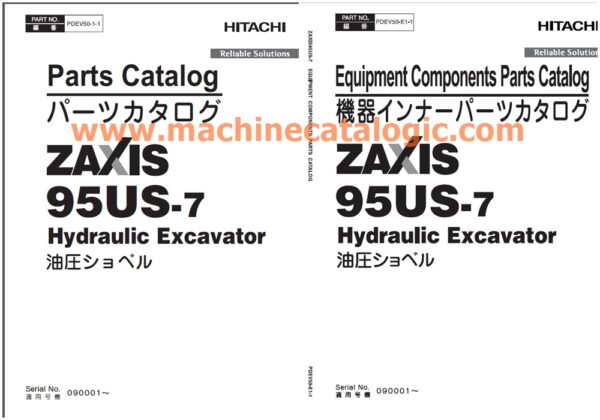 ZX95US-7 Parts Catalog and Equipment Components Parts Catalog PDF