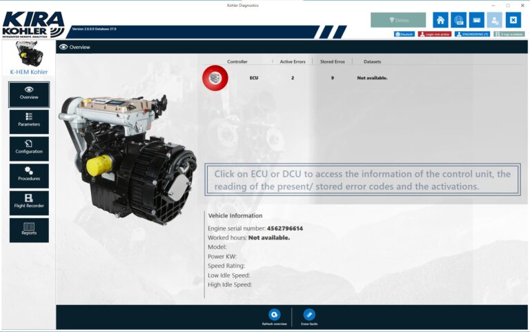 kohler kira diagnostic
