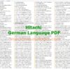 Hitachi Betriebsanleitung