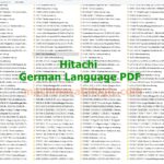 Hitachi Betriebsanleitung