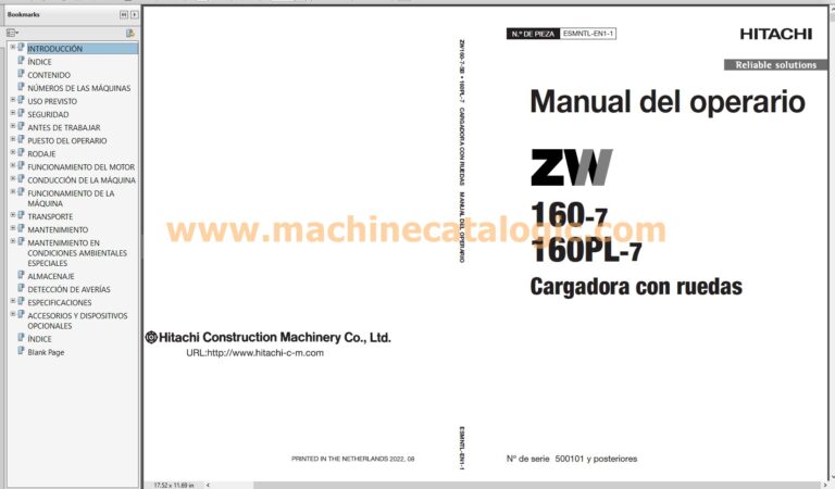 Hitachi Manual del operador