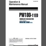 Komatsu PW180-11E0 Wheeled Excavator Operation and Maintenance Manual