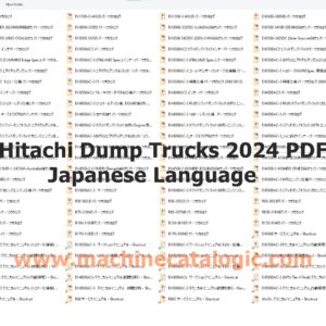 Hitachi Dump Trucks Service and Parts Manual Japanese Language 2024